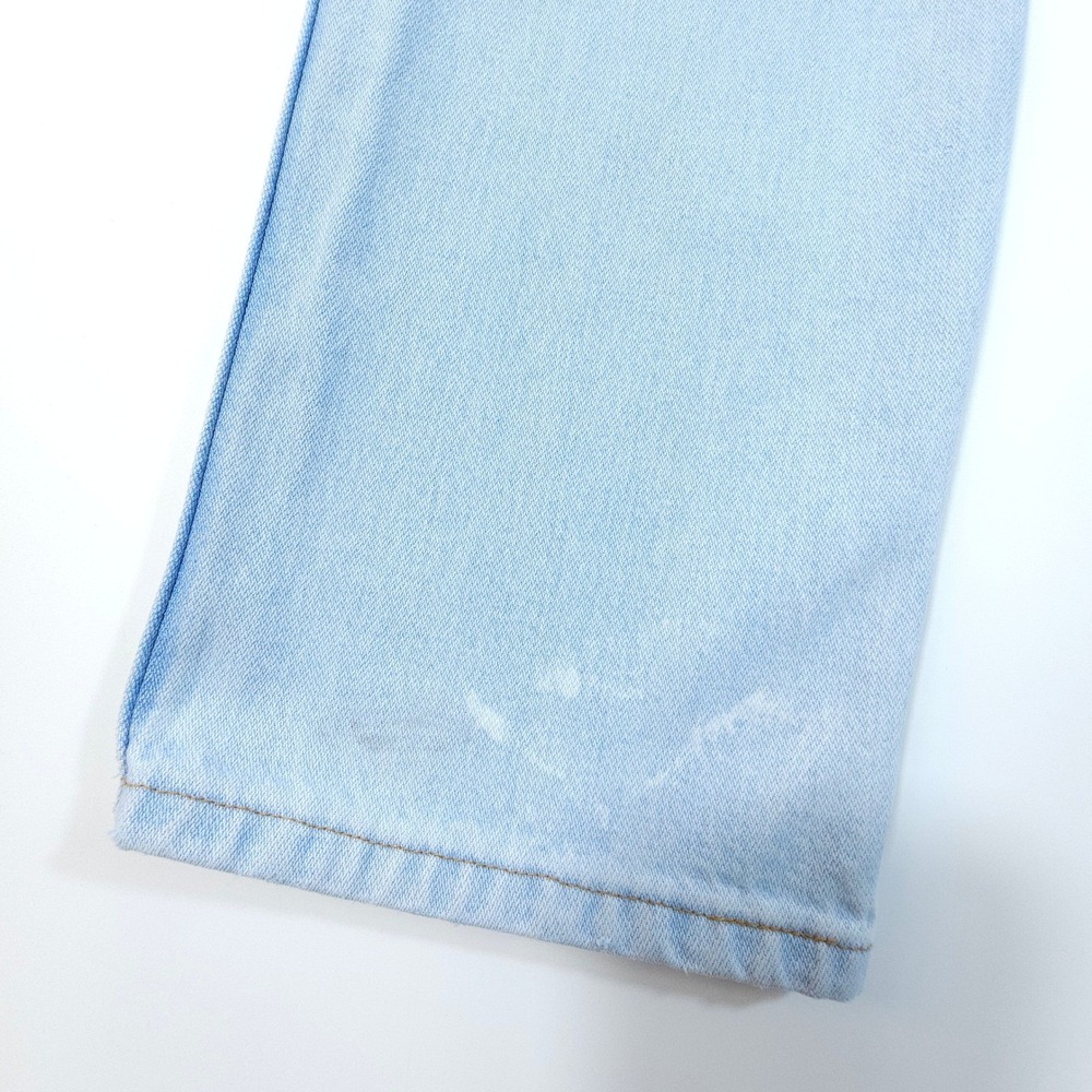 Vintage Wrangler Jeans Mens 33X32 Light Wash Straight Leg Denim Streetwear - Picture 16 of 16